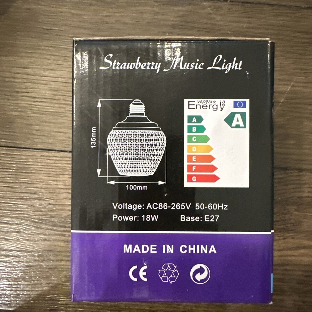 Bluetooth Light Music Light 18W Easy Installation Screw In {E}