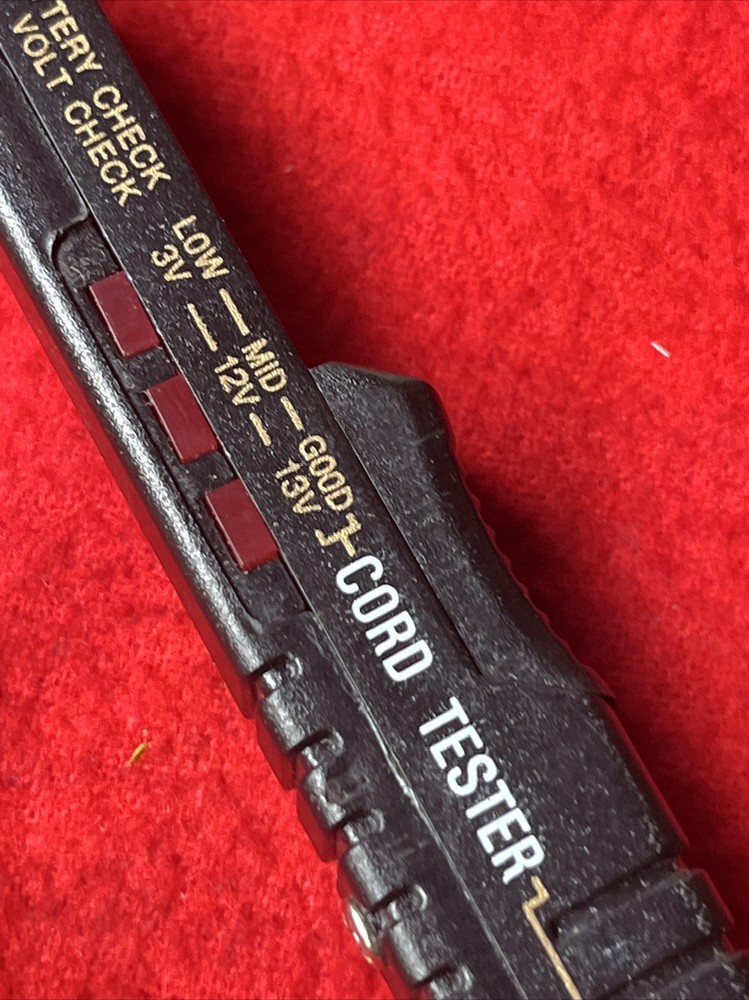 BATTERY - VOLT CHECK CORD TESTER PROBE TOOL 3V-13V (a10)
