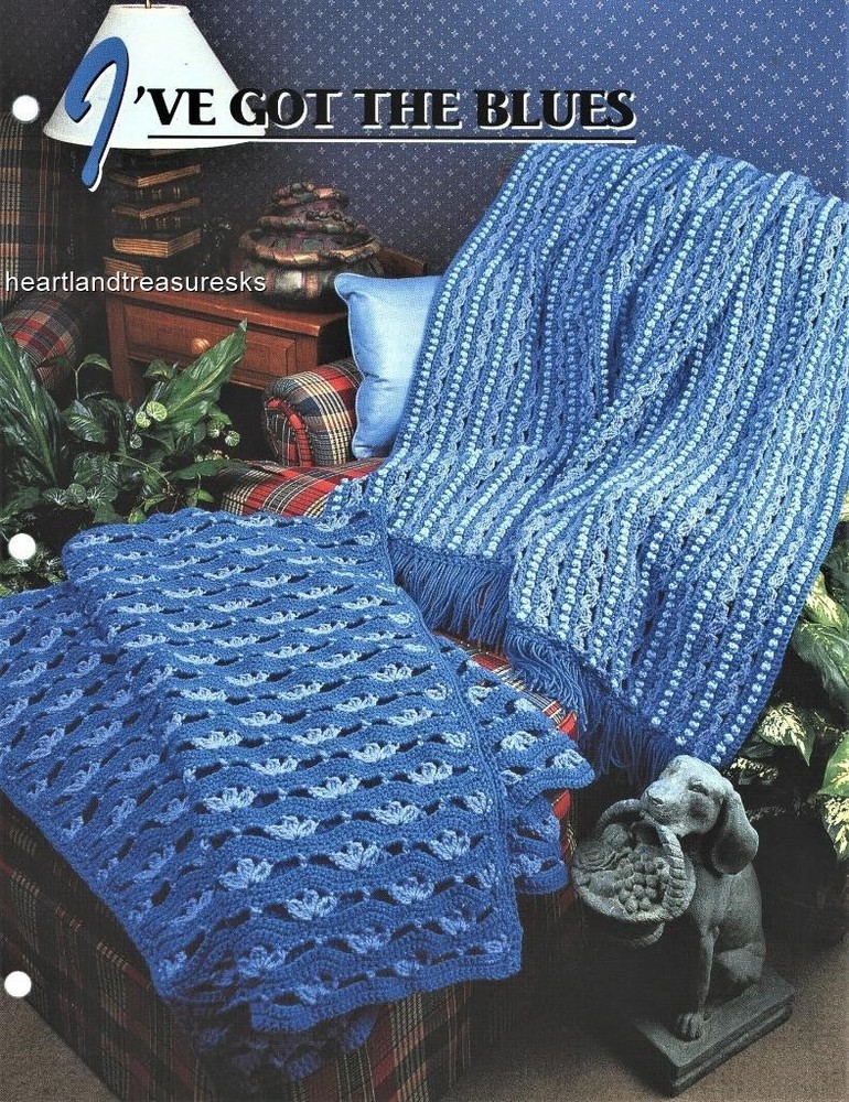 I've Got The Blues   Annie's Attic Crochet Pattern Leaflet    2 Patterns Include