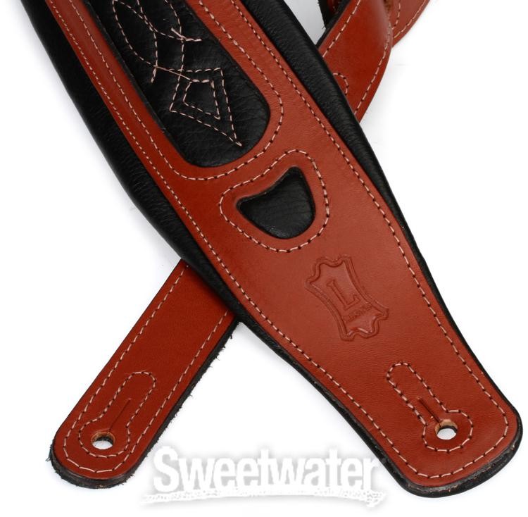 Levy's PM31 Veg-Tan Leather Guitar Strap - Walnut
