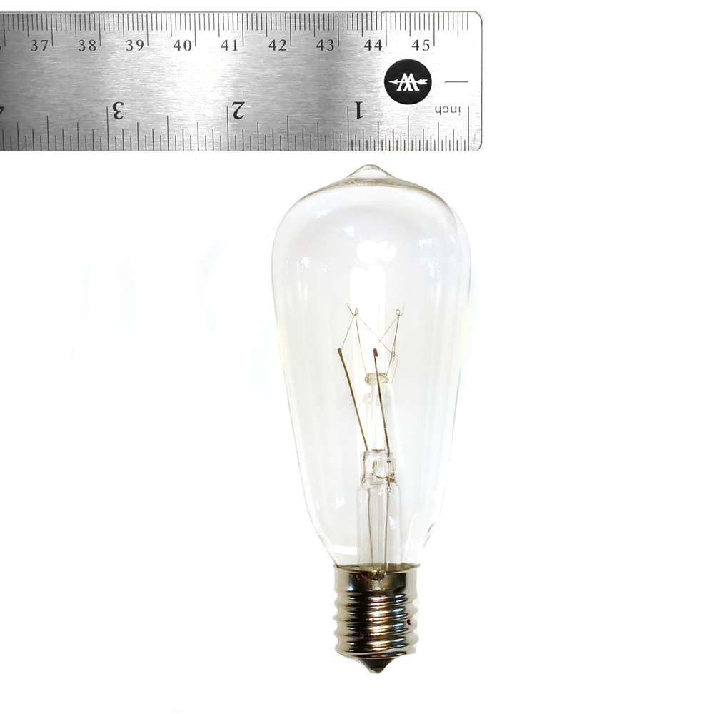 Box of 25 ST40 Clear 7W C9 E17 Base Replacement Bulbs for String Lights