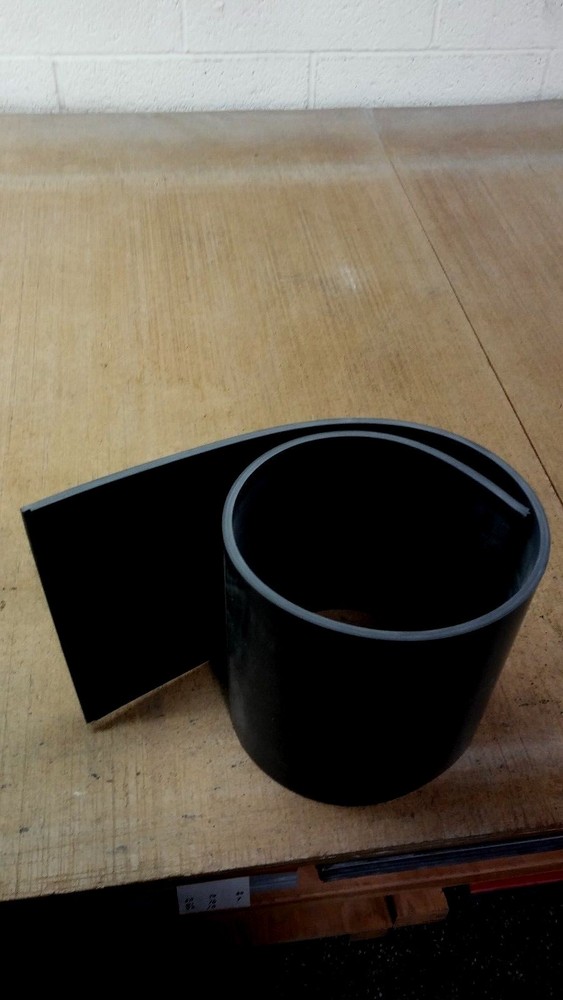 Neoprene Rubber Sheet Solid 1/8" Thick x 12" W x 18" L Rect Pad 60 Duro Std Flex