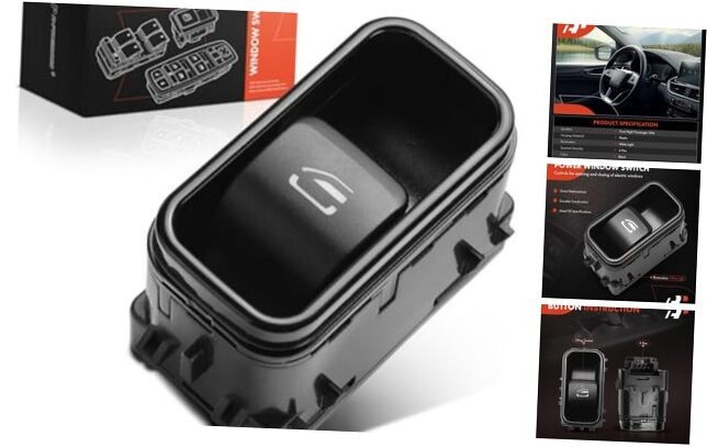 Front Passenger Power Window Switch Replacement for 19-21 Mercedes Sprinter
