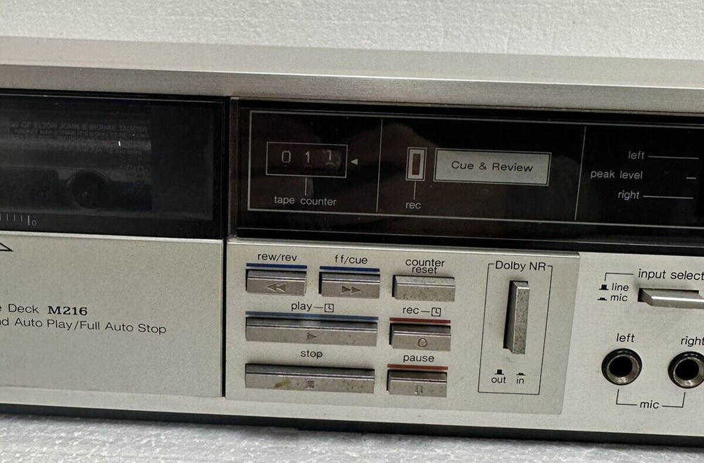 Technics RS-M216 Cassette Tape Deck Tested & Working!