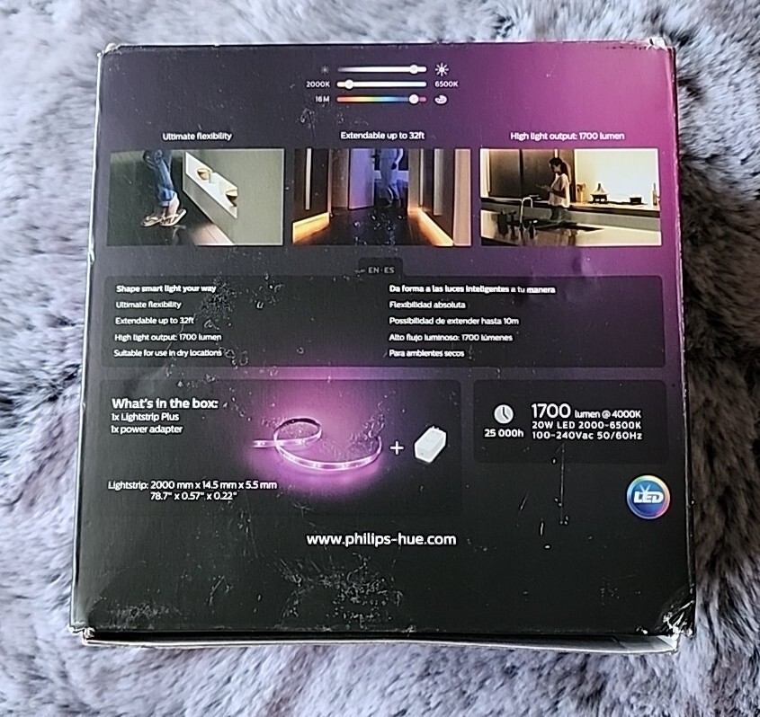 Philips Hue Shape Smart Lightstrip Plus 80" Personal Wireless Lighting 555334