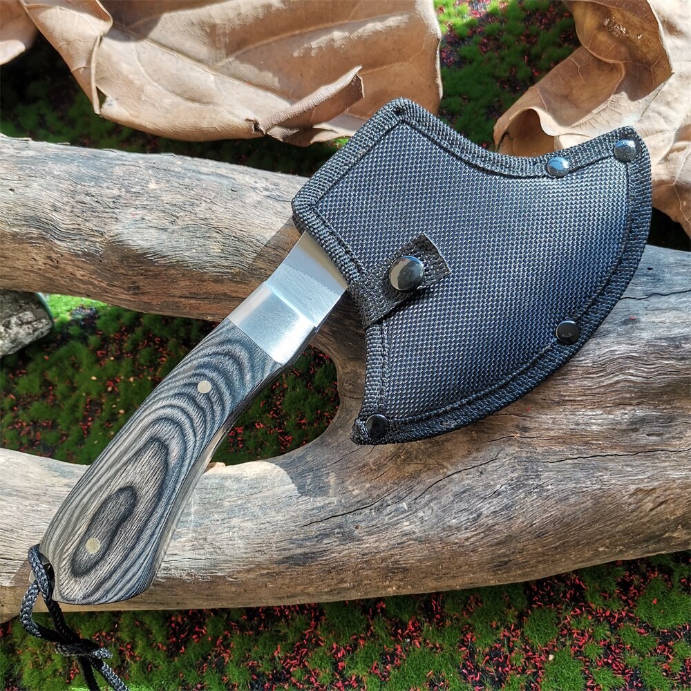 Portable practical axe, high hardness stainless steel sharp blade survival tools