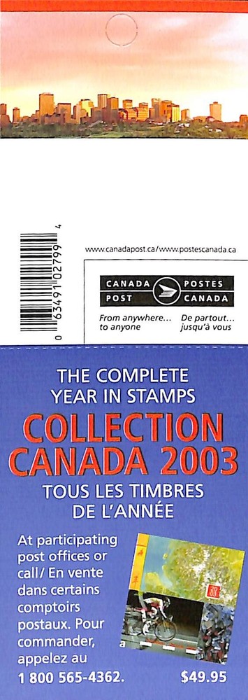 Canada - Booklet BK280 - Flag over Edmonton - 2003