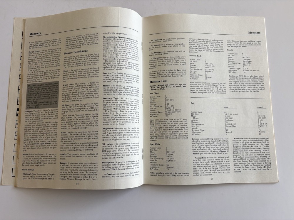Dungeons and Dragons Basic Rules Set TSR 1983