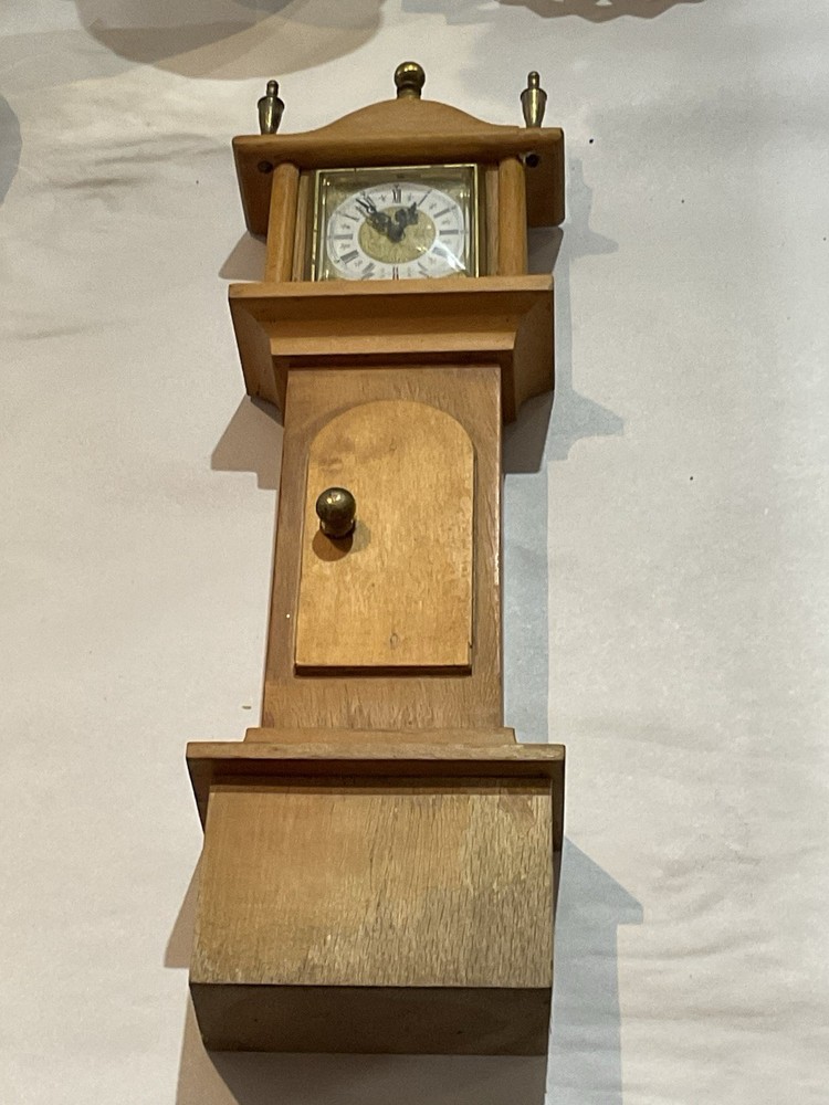 Derverlea Mig German Miniature Grandfather Clock - Working