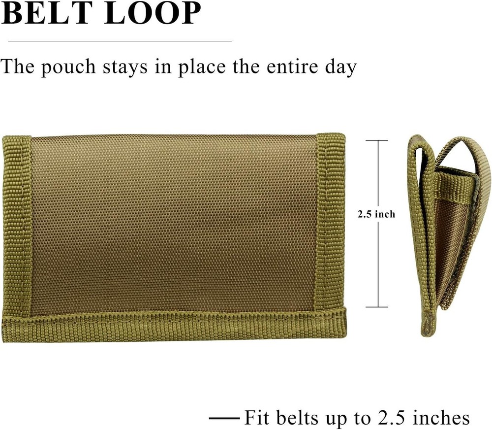 Kosibate Speedloader Pouch Case Holder Nylon Tactical Double Tan