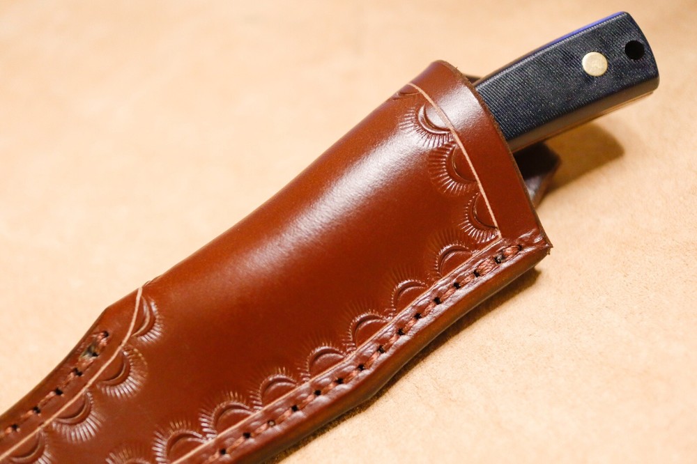 Custom Leather Sheath for Schrade Sharpfinger 152OT (left hand)