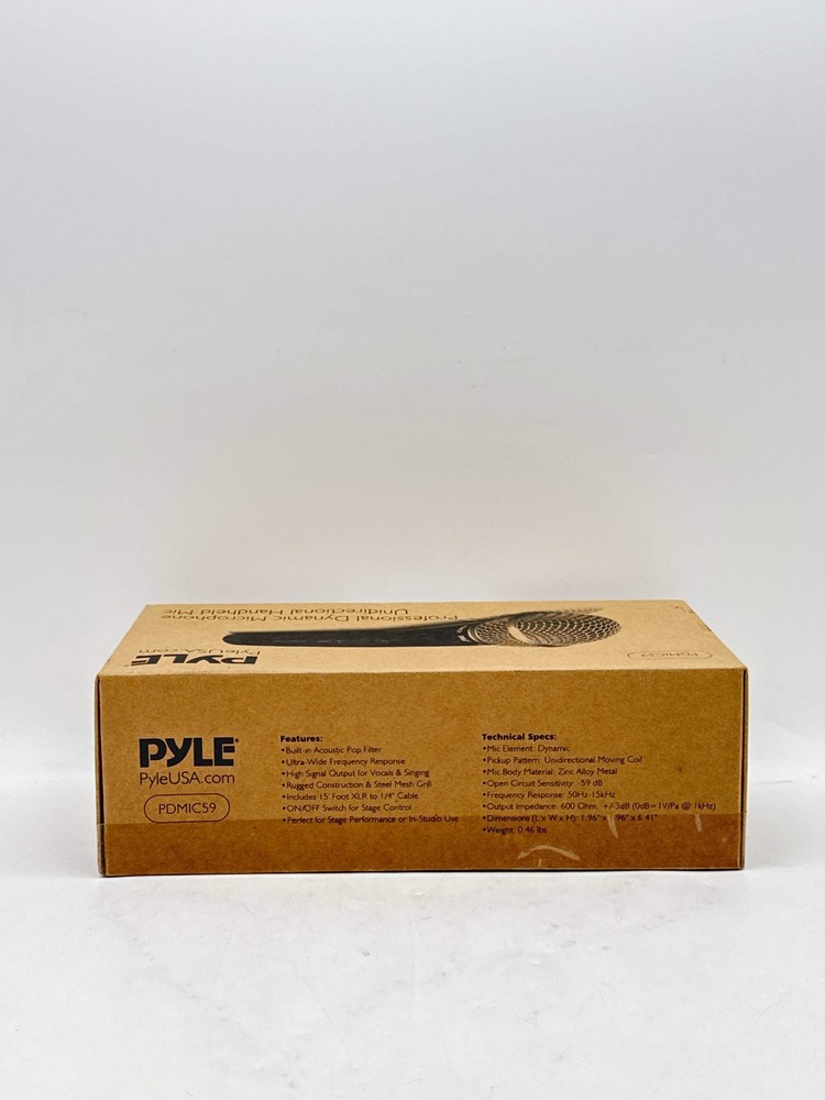 New in Box Pyle PDMIC59 Professional Dynamic Microphone Unidirectional