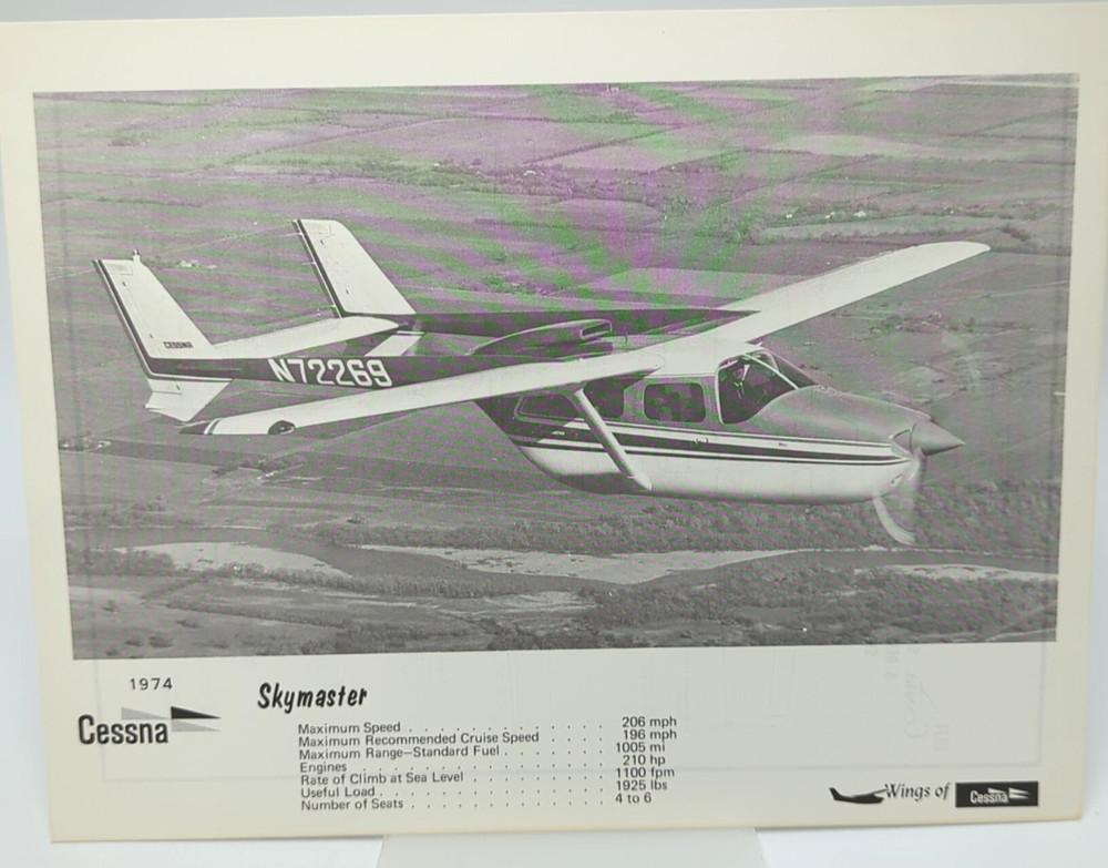 Cessna Skymaster 1974 Sales & Specification / Spec Info