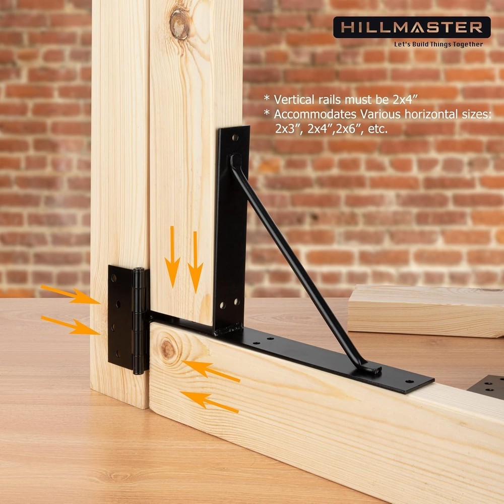 Sleek Modern Black Gate Frame Kit - Heavy-Duty, Adjustable & Weather-Resistant