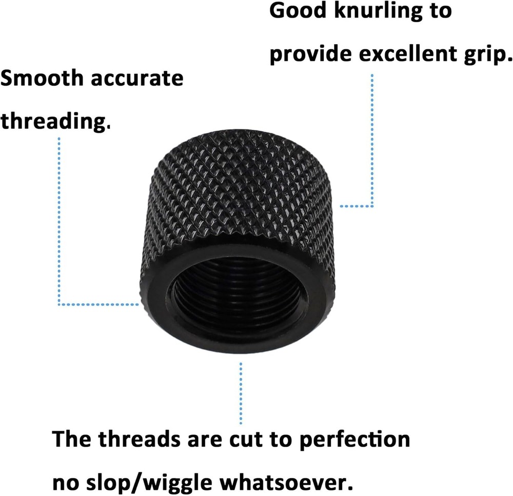 Thread Protector 1/2 x 28 for .22LR .223 & 5.56 (2 Pack)
