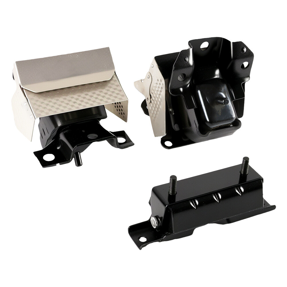 3PC Front Engine & Trans Mounts Set for 07-14 Chevrolet GMC Cadillac Auto Trans