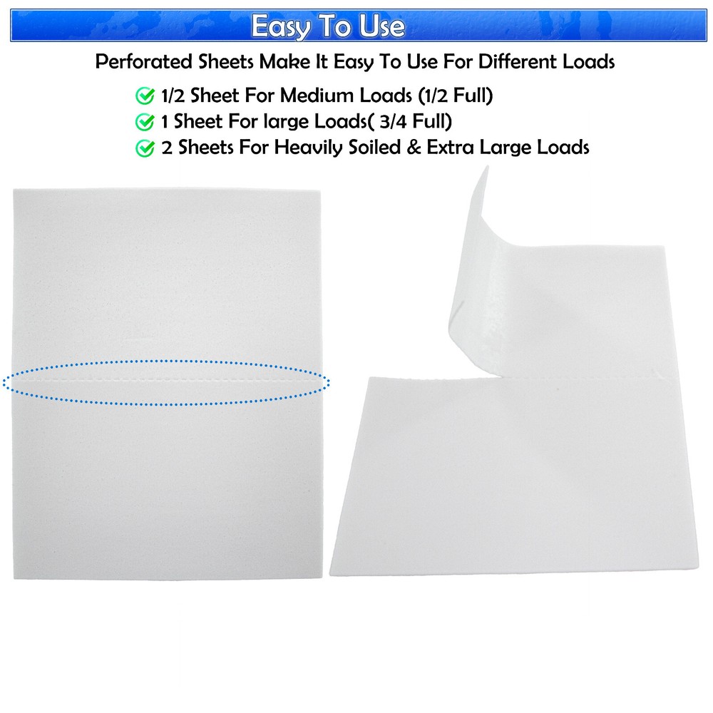 Laundry Detergent Sheets (120 Loads) Eco-Friendly Hypoallergenic & Enzyme-Base