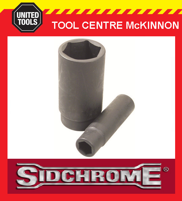 SIDCHROME 1/2” DRIVE METRIC 17mm 6pt DEEP IMPACT SOCKET