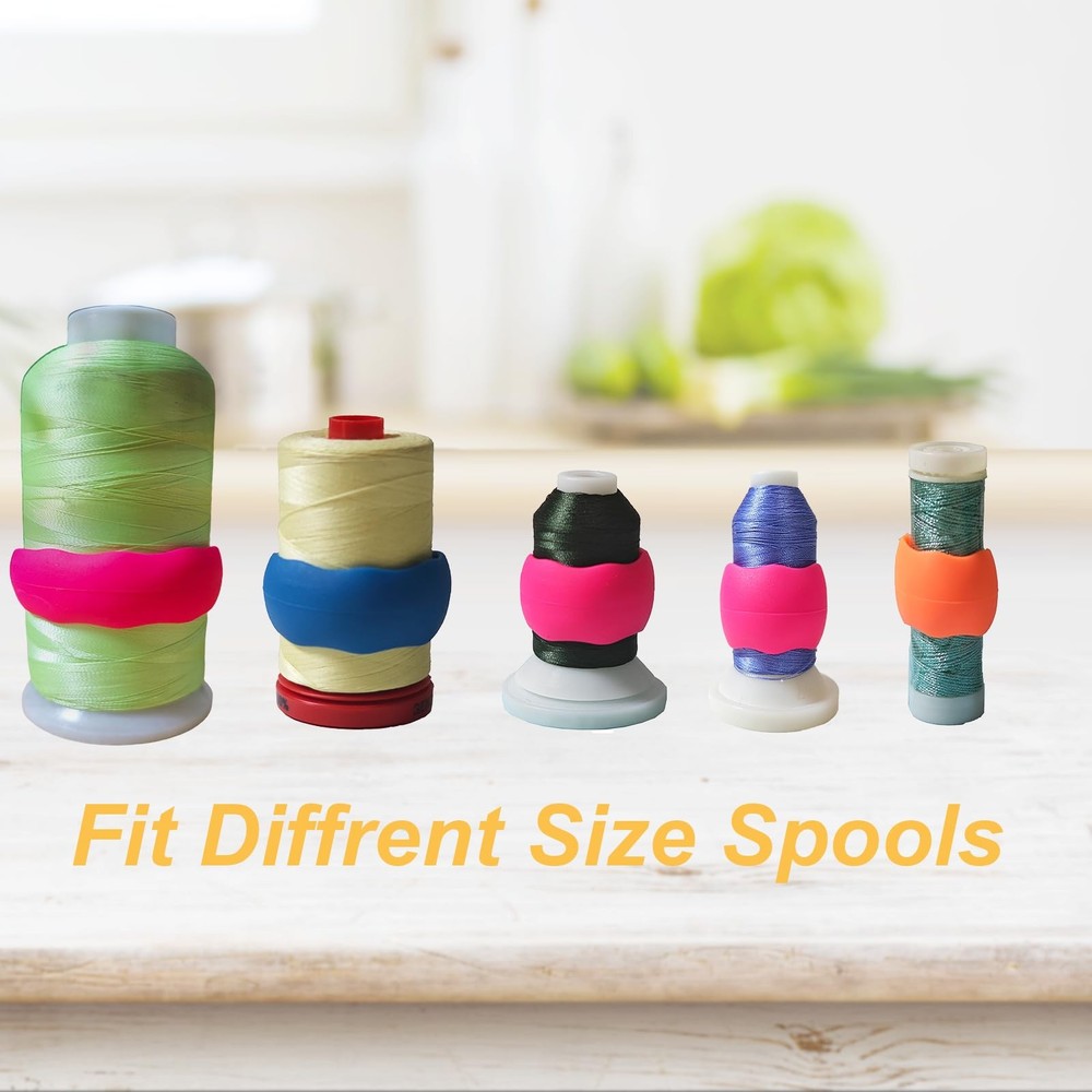 150PCS Embroidery Thread Holder - Keep Thread Spool Organized - Multicolor Si...