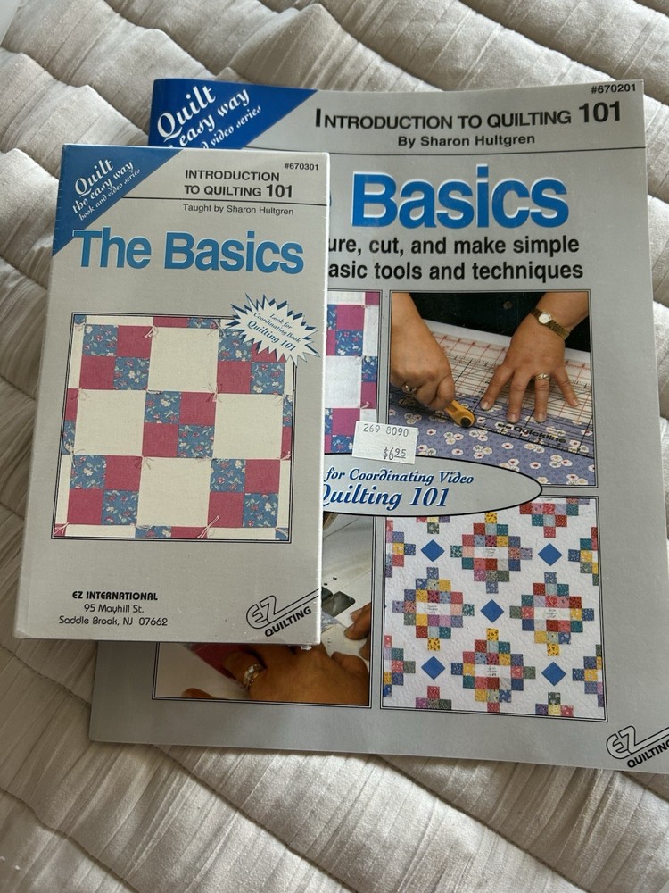 Quilting Beginners Instructional Tools Includes 5 VHSs And 4 Matching Booklets