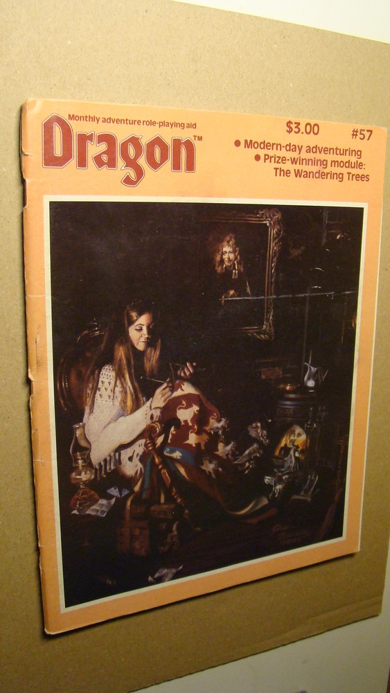 DRAGON MAGAZINE 57 *SOLID COPY* MONSTERS DUNGEONS DRAGONS MODULE STILL ATTACHED