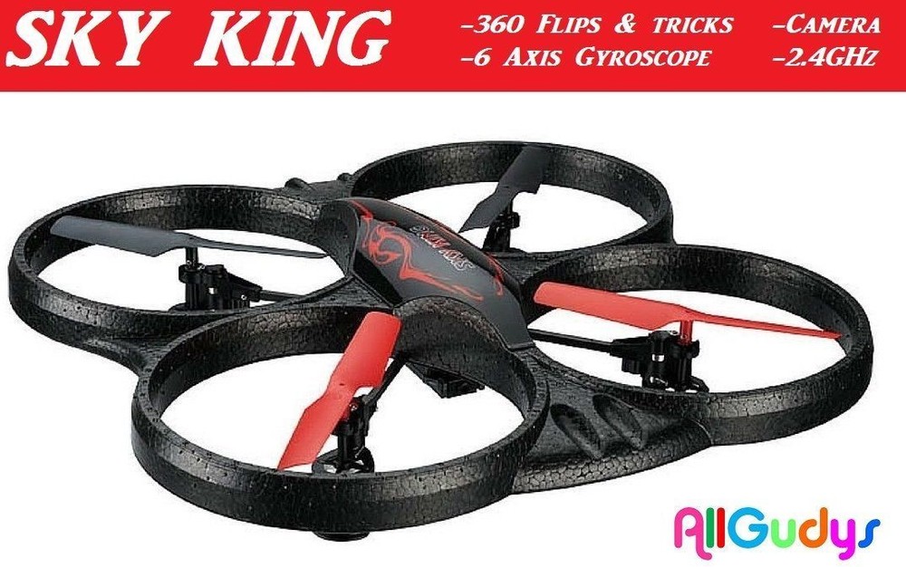 SkyKing Quadcopter Drone with Video Camera - DR775R