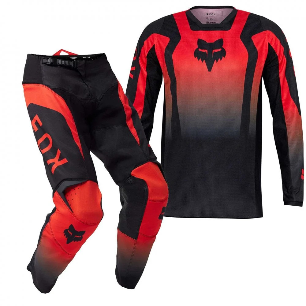 FOX MX Jersey & Pant Kit - 180 LEAN (Red/Black)