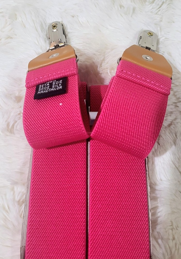Pink Seta Suspenders✍️