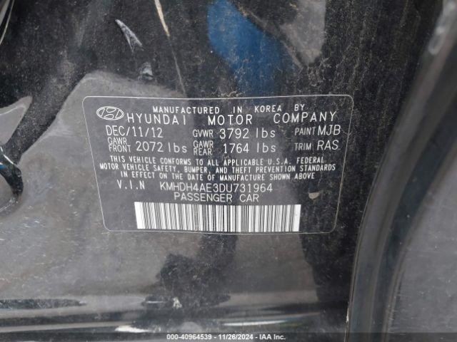 ELANTRA 2013 Transmission Shift 684485