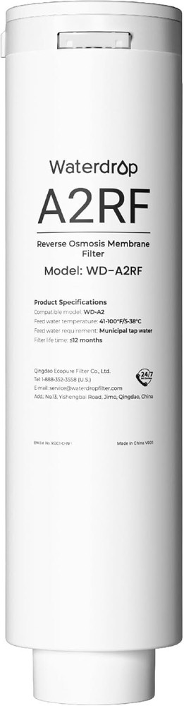 Waterdrop WD-A2RF Filter,Replacement for WD-A2 Countertop Reverse Osmosis System