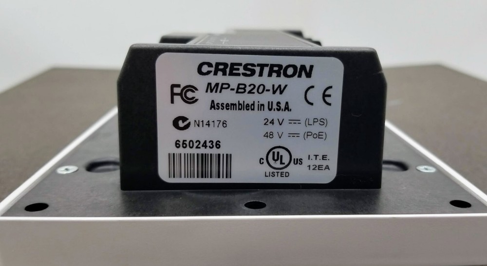 MP-B20-W Media Presentation Button Panel B20 White Crestron
