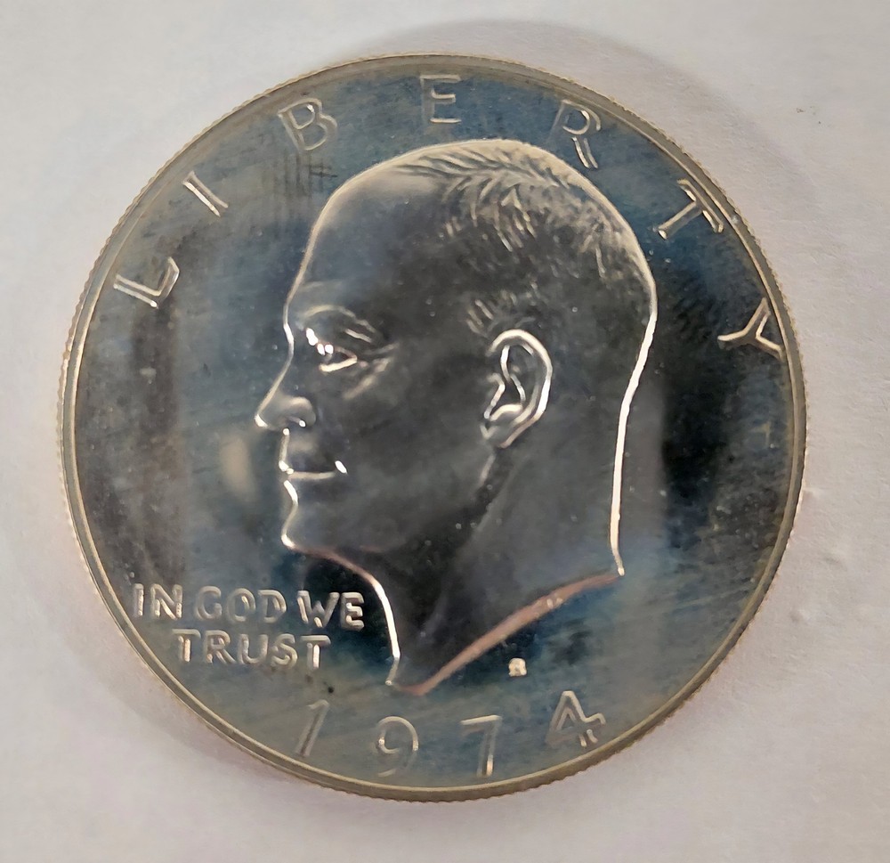 1974 S Eisenhower Ike Clad $1