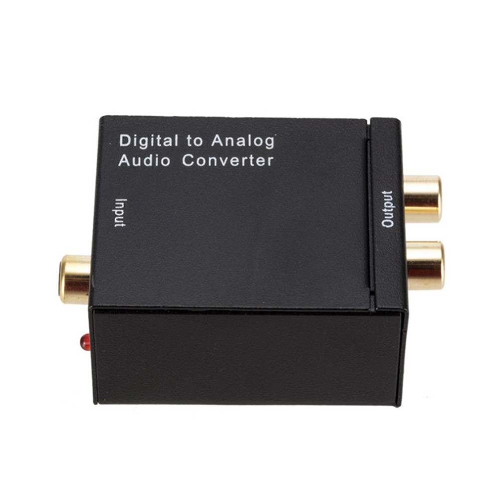 Digital Analog Audio Converter Adapter Amplifier Decoder Optical Fiber Coaxial q