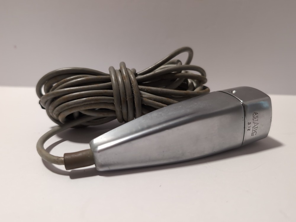 VINTAGE Square ASTATIC 332 HANDHELD MICROPHONE - Untested