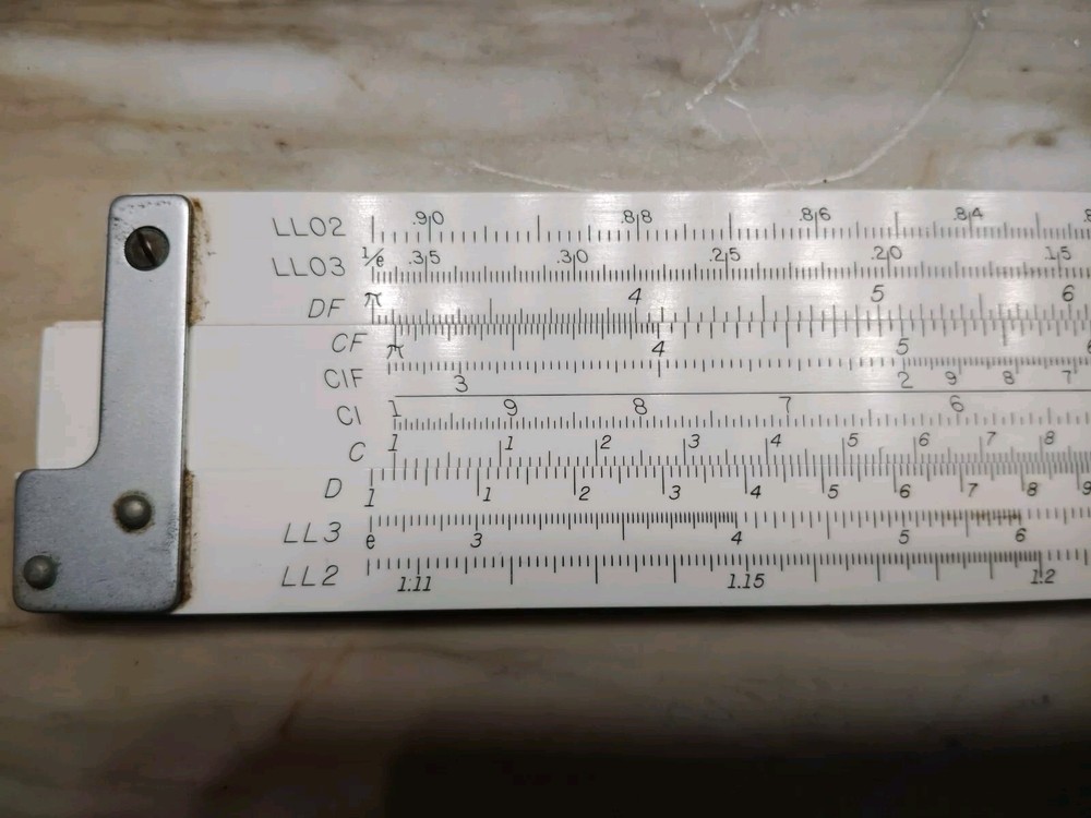 VINTAGE K & E DORIC SLIDE RULE SCALE N9081-3