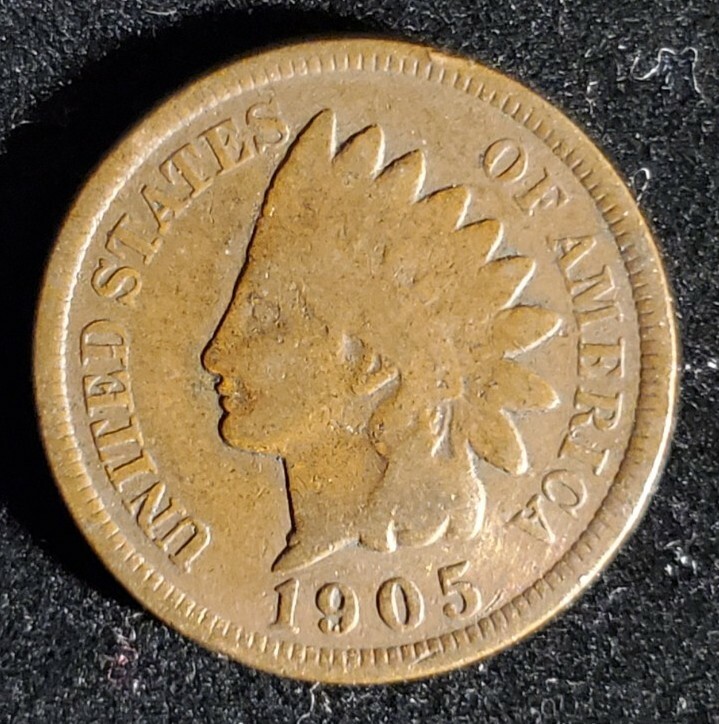 1905 - Indian Head Cent -  our t2186