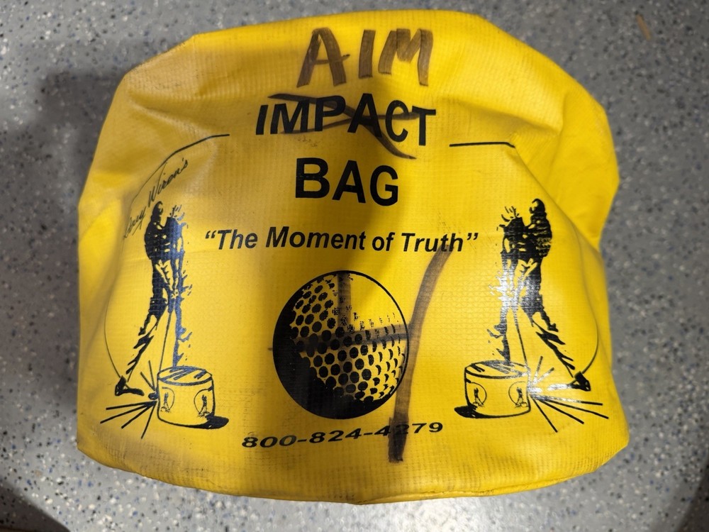 Dr Gary Wiren’s Golf Impact Bag Golf Swing Improve/Power Hitting - AIM training