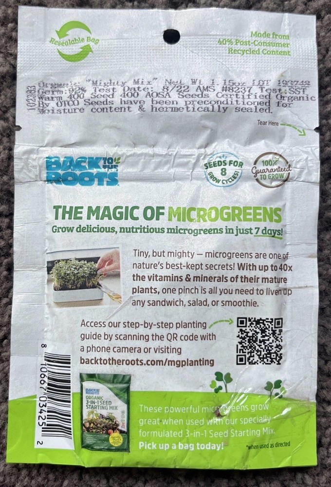 ORGANIC MICROGREEN SEEDS REFILL VALUE PACK