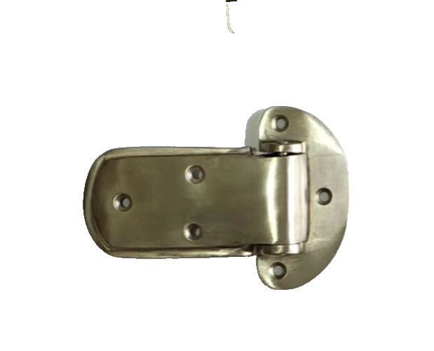 2 x Solid Brass Ice Box Catch Hinges Heavy Duty Offset 3/4" Vintage Kitchen Box
