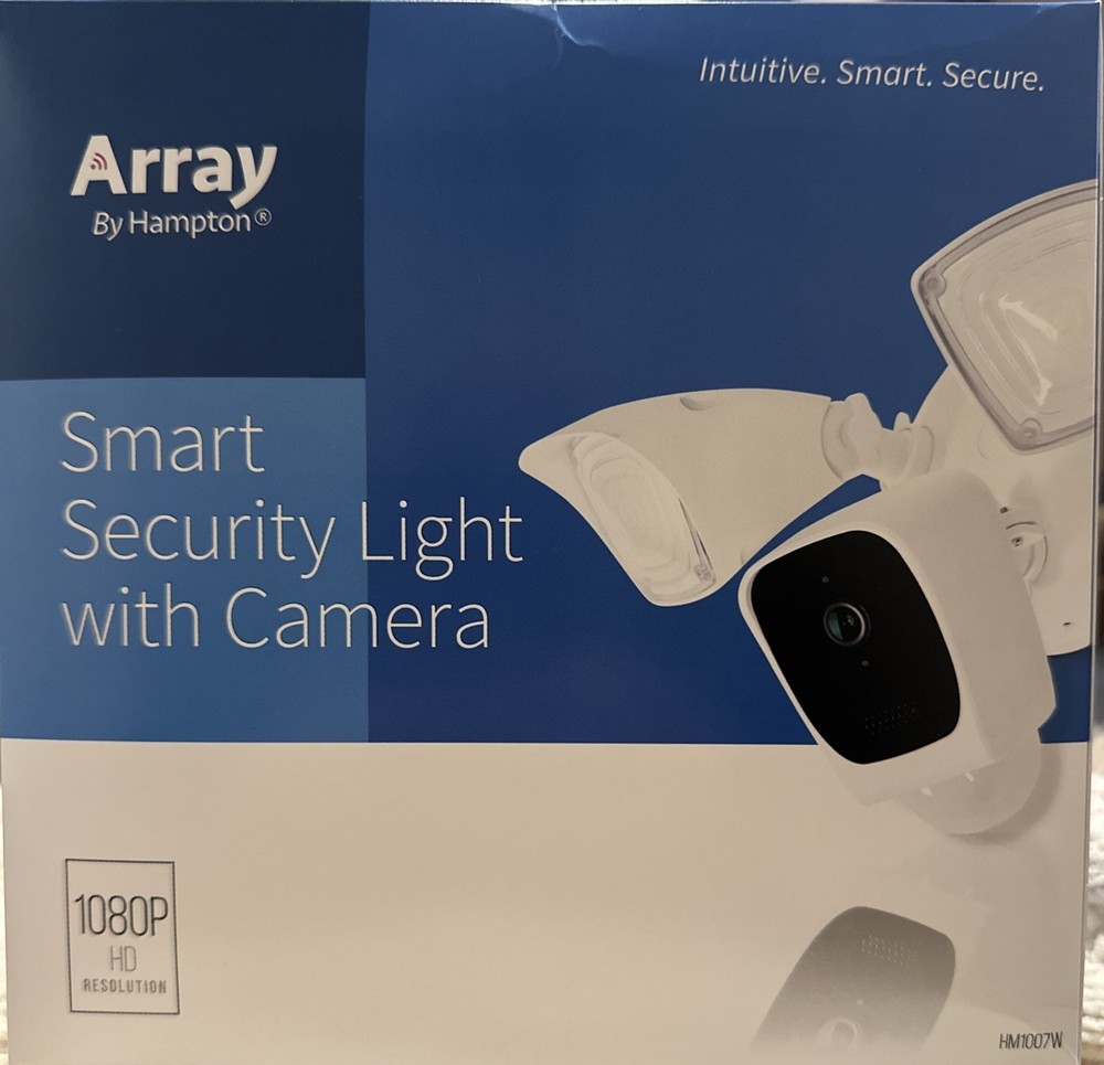 Array by Hampton - Outdoor Wired 1080p Smart Security Light with Camera HM1007W