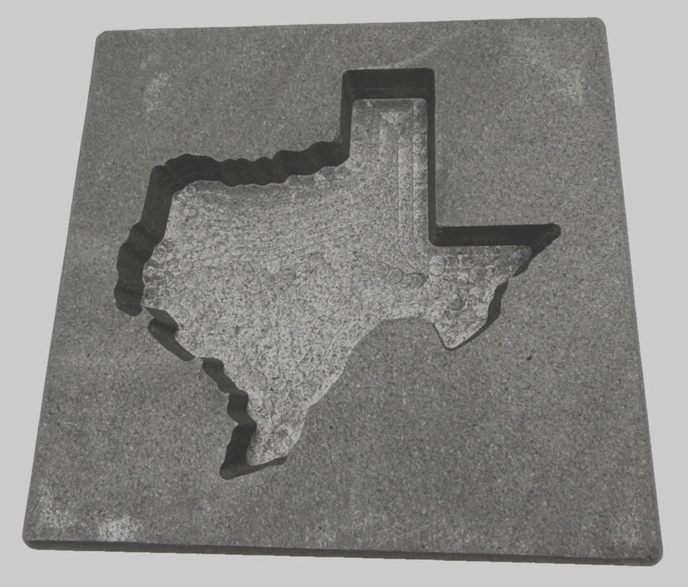 Graphite Ingot Mold for Casting 20 oz Gold  Reverse Texas