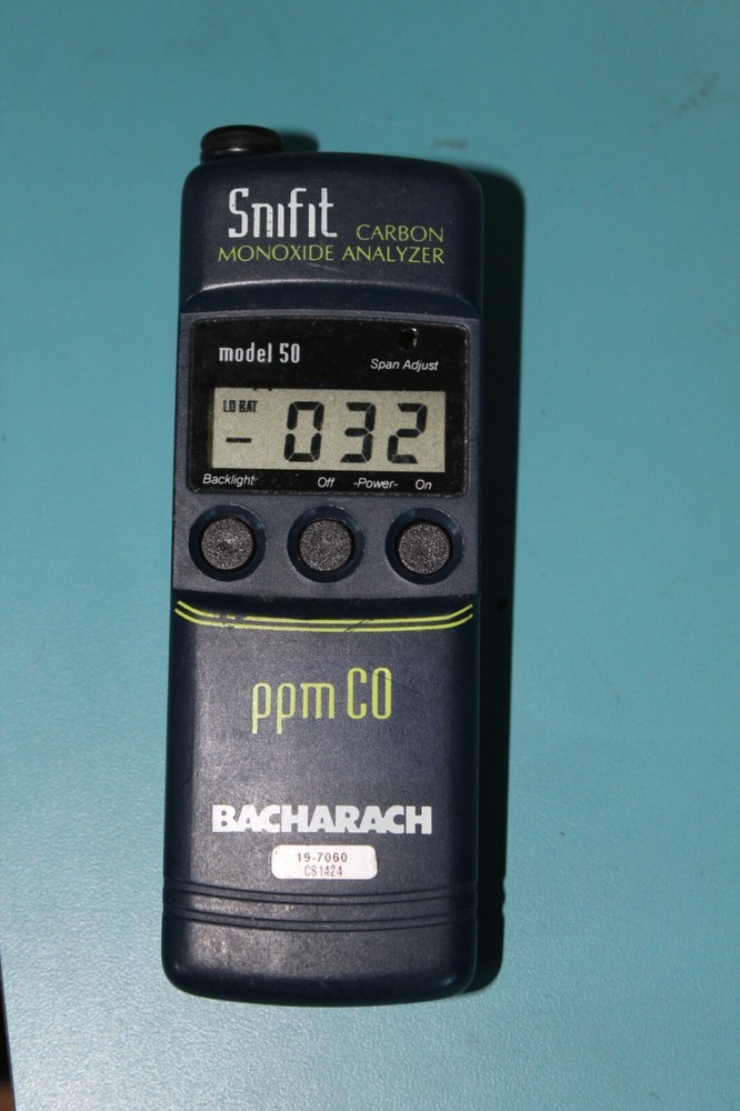 BACHARACH 50 SNIFIT CARBON MONOXIDE ANALYZER DETECTOR SENSOR  CO PPM