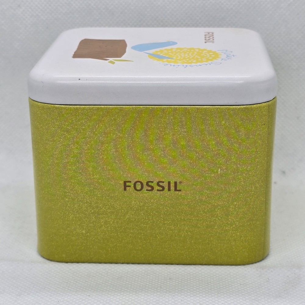 Fossil Empty Watch Storage Picture Sunshine Theme Genuine Green