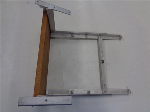 ADJUSTABLE TEAK LADDER MARINE BOAT