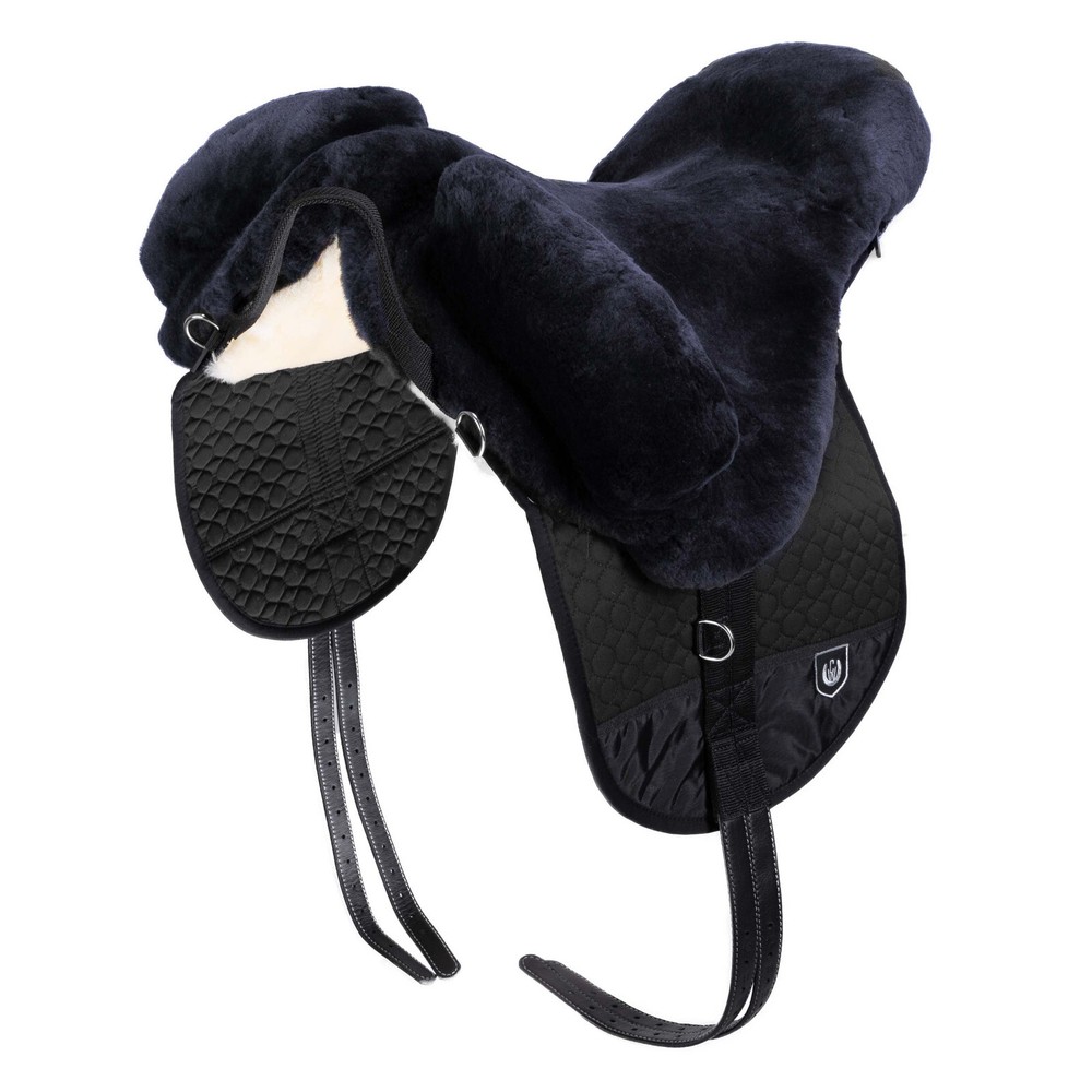 Christ Lammfelle Premium Plus Bareback Pad - Anthracite/Black/Natural - Full