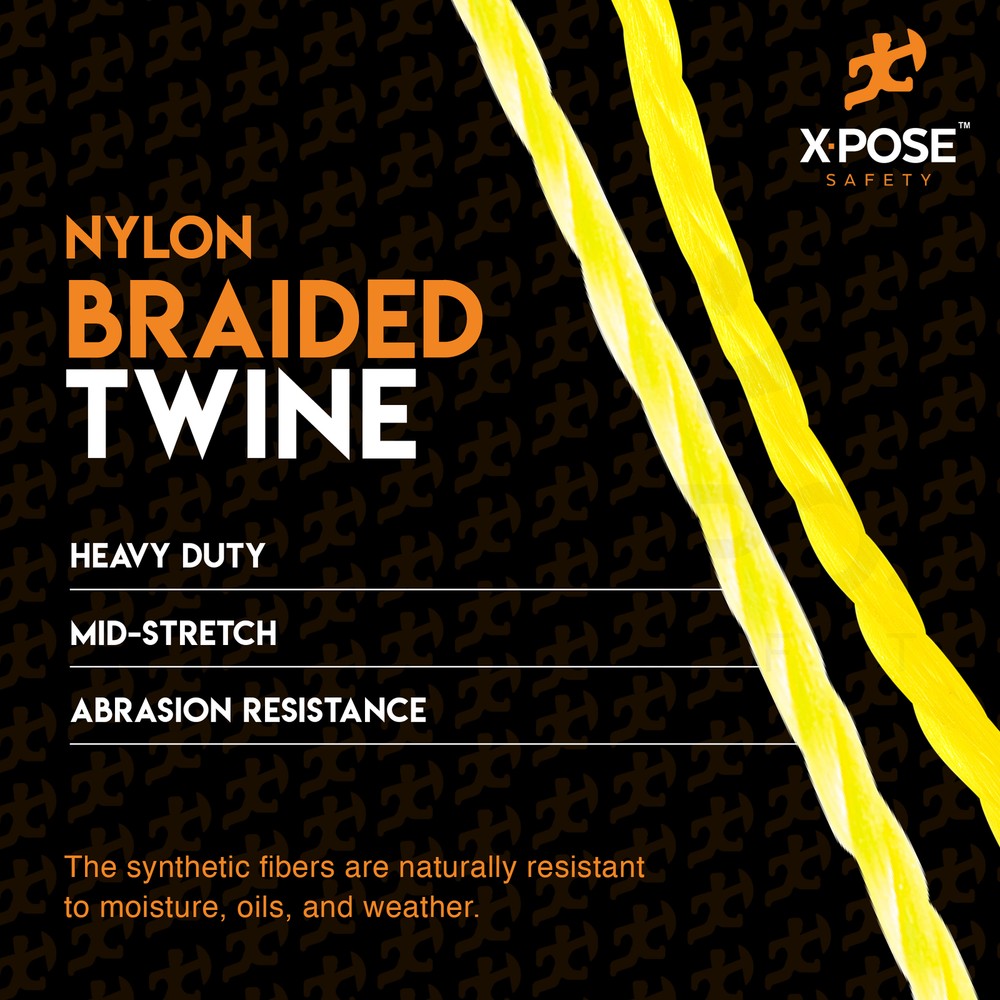 Yellow Nylon Twine - 275' Nylon String - Synthetic Thin Twine String