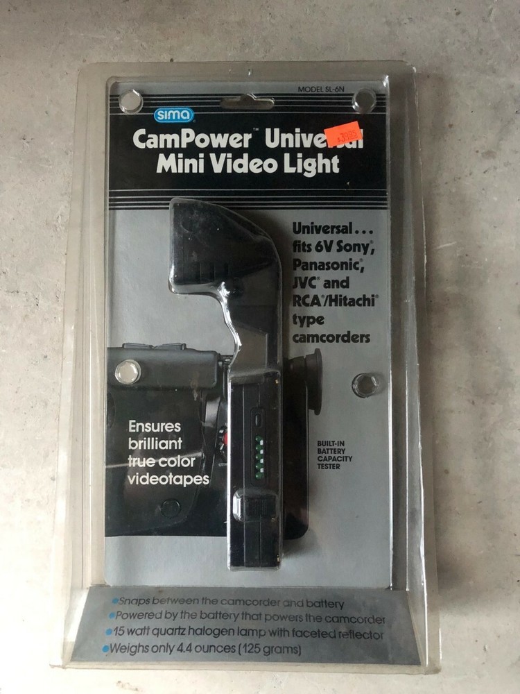 Sima CamPower Universal Mini Video Light -Vintage- NEW