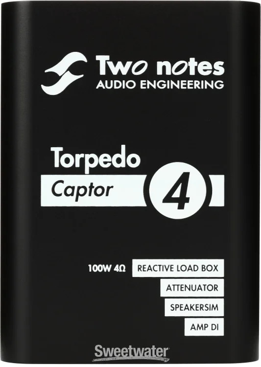 Two Notes Torpedo Captor Reactive Loadbox DI and Attenuator - 4-ohm