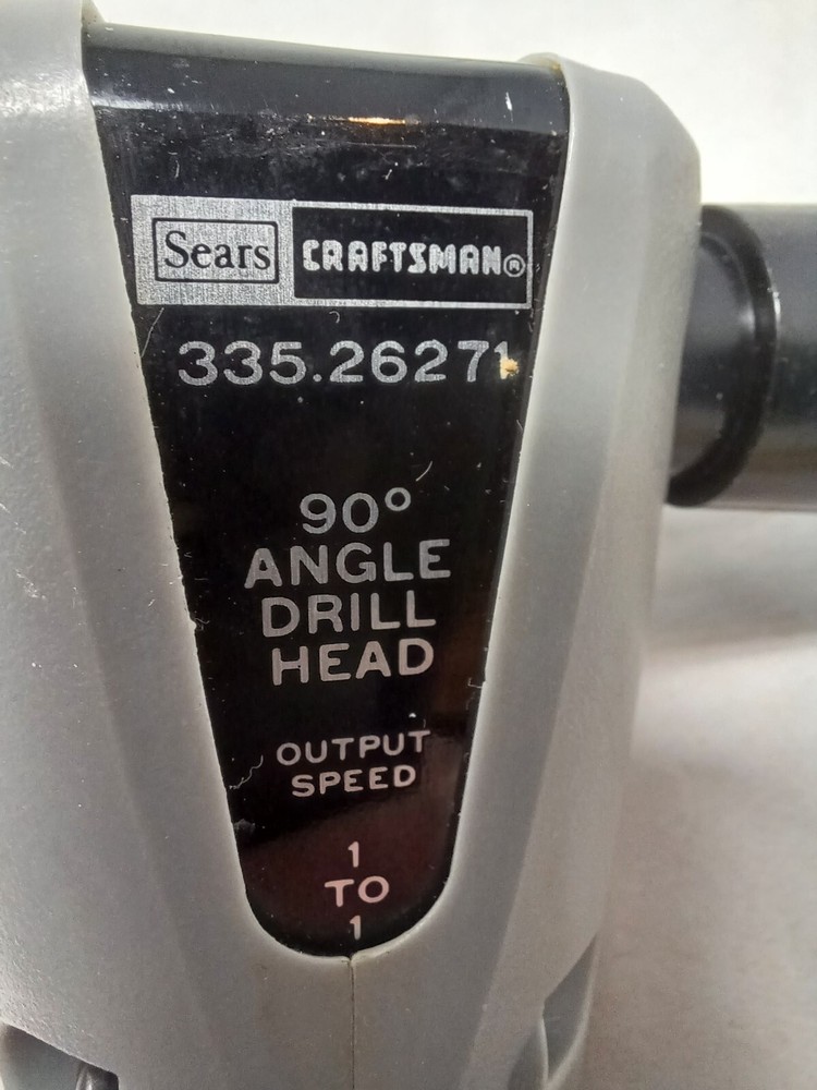 CRAFTSMAN NO. 26271 90 DEGREE ANGLE DRILL HEAD