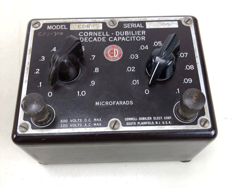 Cornell-Dubilier Decade Capacitor, Model CDB
